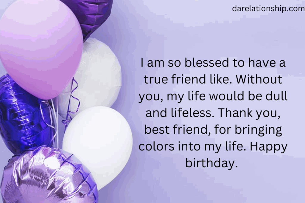 Heart touching birthday wishes for friend