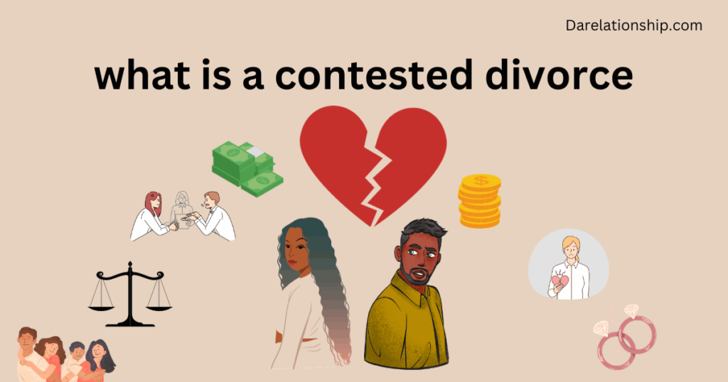 What is a contested divorce?