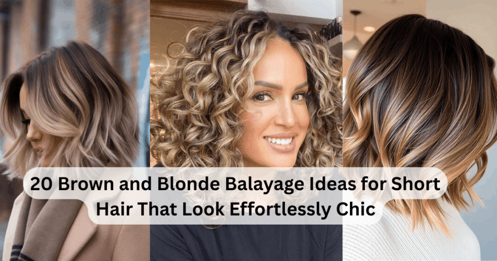 20 Brown and Blonde Balayage Ideas for Short Hair That Look Effortlessly Chic