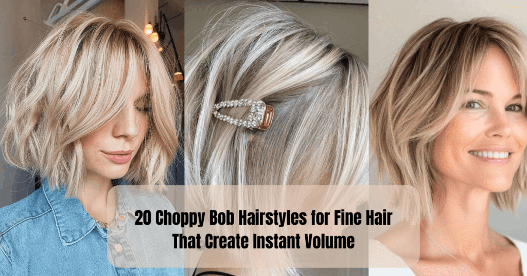 20 Choppy Bob Hairstyles for Fine Hair That Create Instant Volume