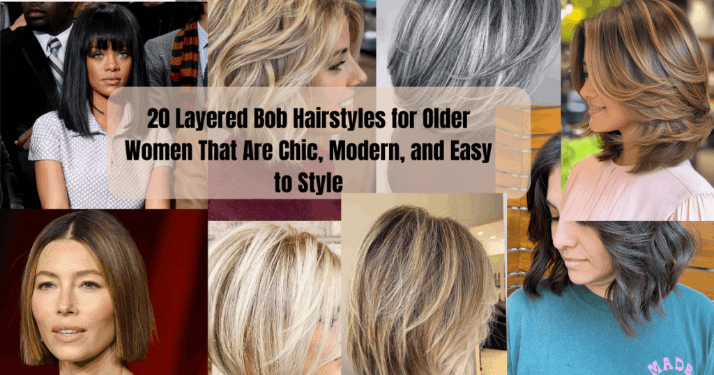 20 Layered Bob Hairstyles for Older Women That Are Chic, Modern, and Easy to Style